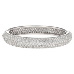CARTIER Platinum and Diamond Bangle