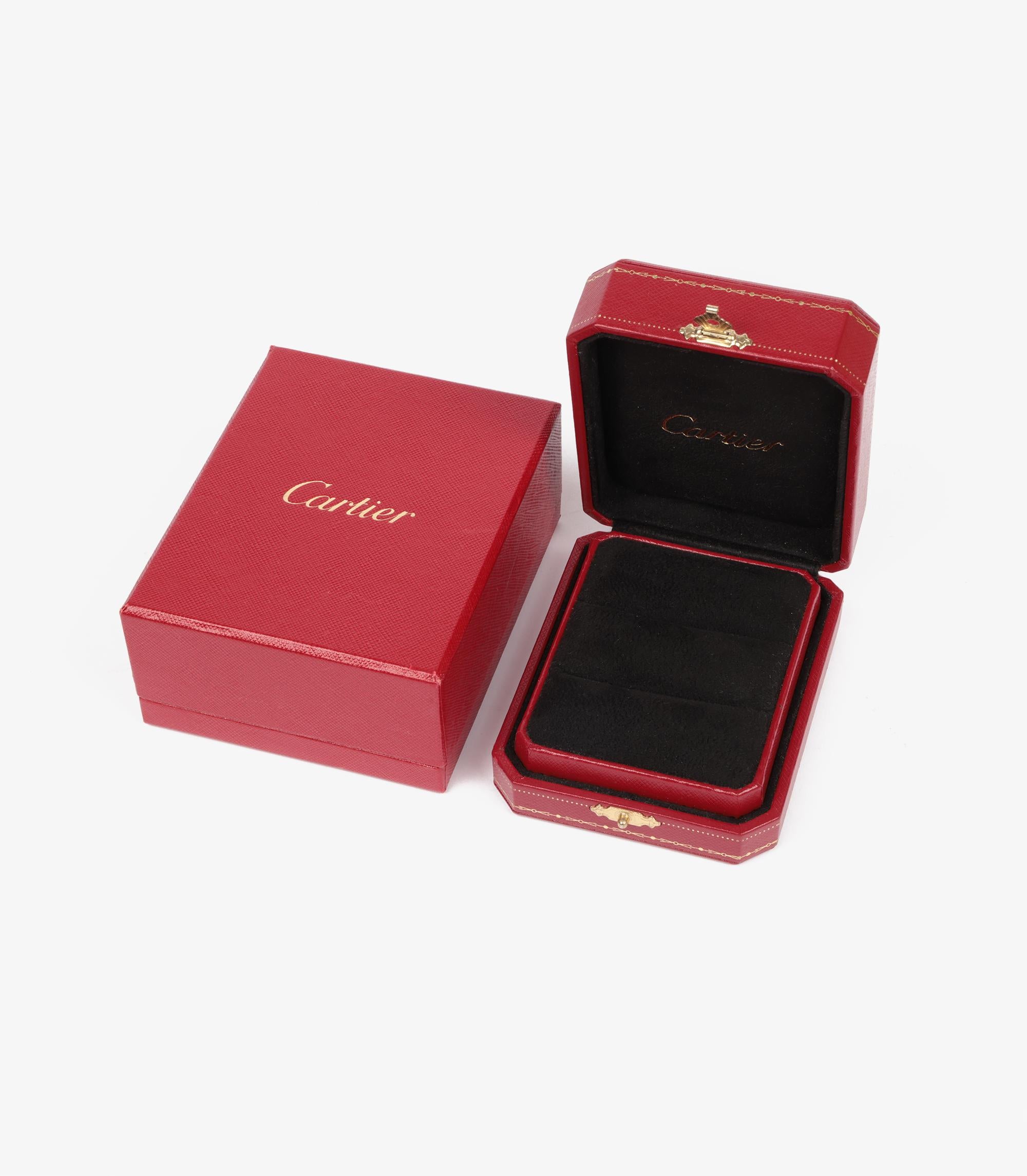 Cartier Platinum C De Cartier Wedding Band Ring For Sale 2