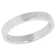 Cartier Platinum C De Cartier Wedding Band Ring