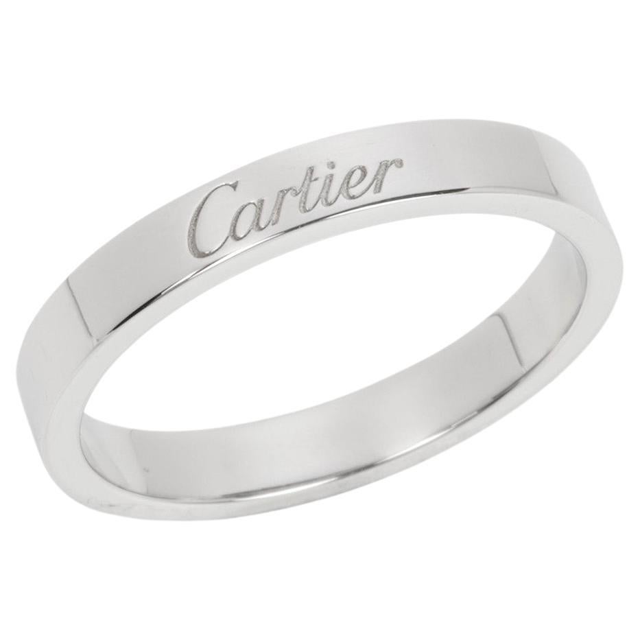 Cartier Platinum C De Cartier Wedding Band Ring