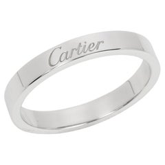 Cartier Platinum C De Cartier Wedding Band Ring