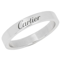Cartier Platinum C de Cartier Wedding Band Ring