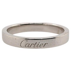 Cartier Platinum C De Wedding Band Ring