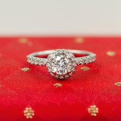 Cartier Platinum Destinée Solitaire GIA Certified Diamond Ring
