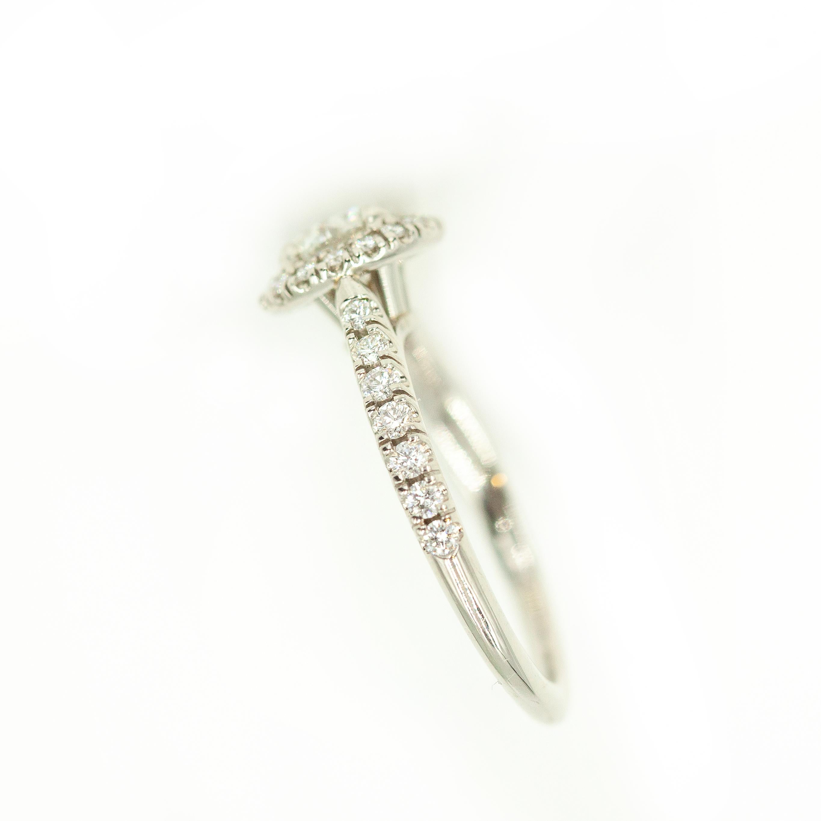 Women's Cartier Platinum Destinée Solitaire GIA Certified Diamond Ring For Sale