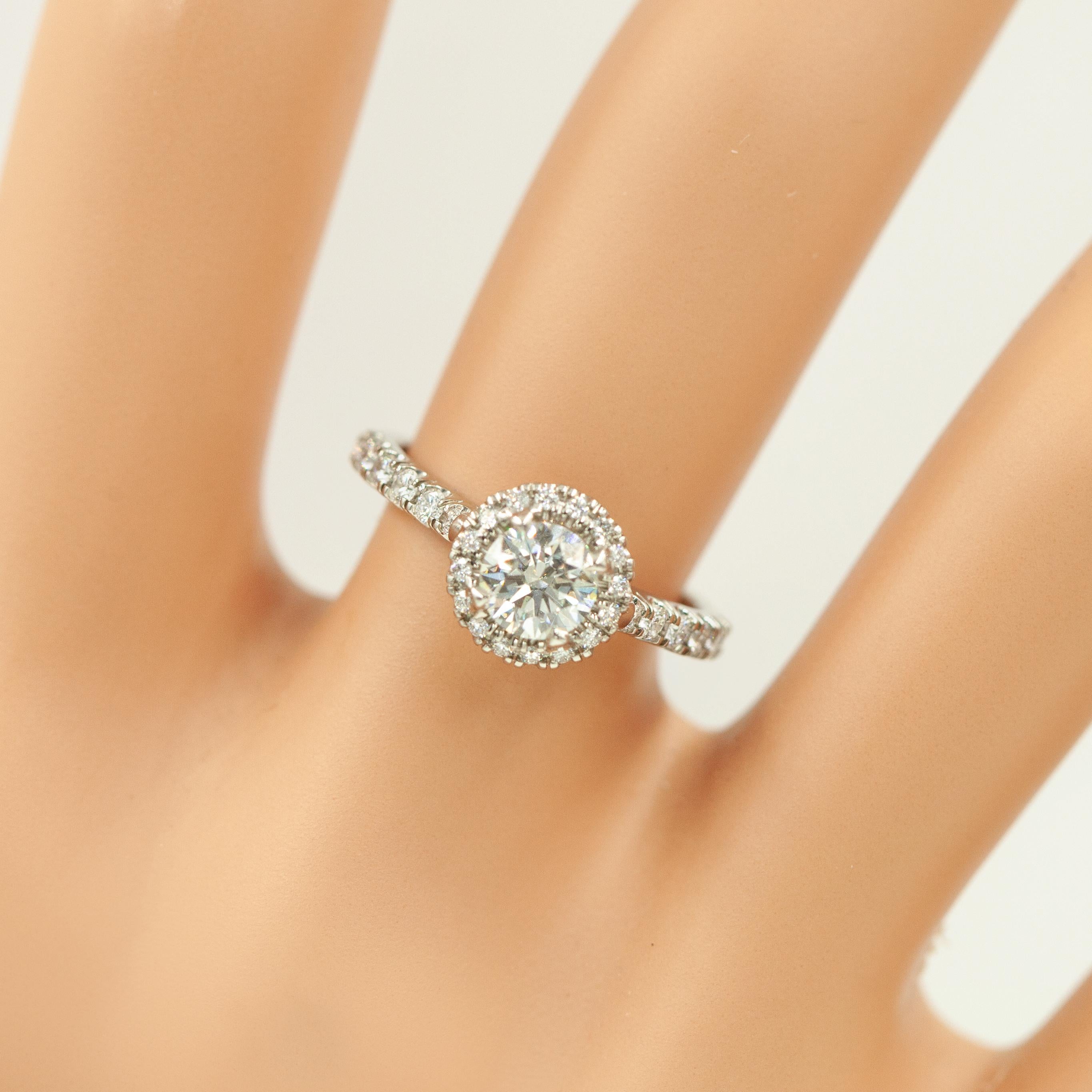 Cartier Platinum Destinée Solitaire GIA Certified Diamond Ring For Sale 1
