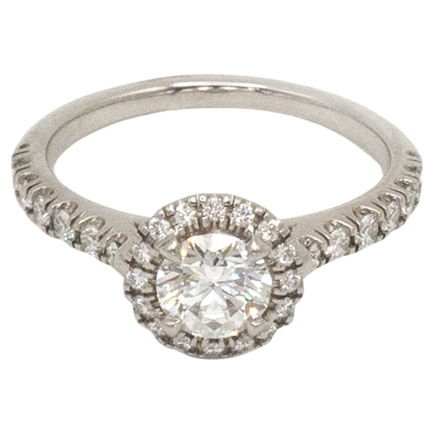 Cartier Anello in platino Destinée con diamante solitario certificato GIA