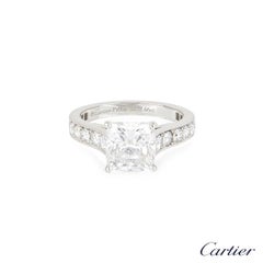 Cartier Platinum Diamond 1895 Solitaire Engagement Ring 2.66ct E/VS1