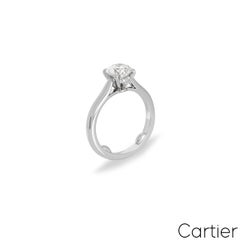 Anello solitario Cartier in platino con diamante 1895 1,16 ct G / VVS1 Certificato GIA