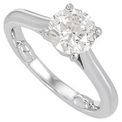 Cartier Platinum Diamond 1895 Solitaire Ring 1.16 ct G / VVS1 GIA Certfied