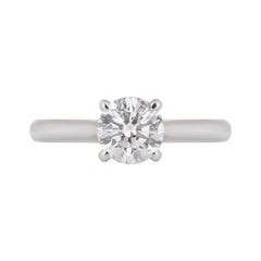 Cartier Platinum Diamond 1895 Solitaire Ring 1.16ct G/VVS1 GIA Certified