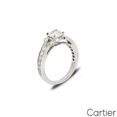 Cartier Platinum Diamond Ballerine Solitaire Ring 0.9ct D/IF XXX