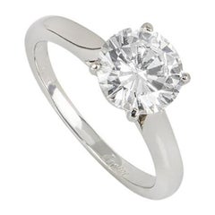 Cartier Platinum Diamond Engagement Ring 1.51ct D/VVS2 GIA Certified