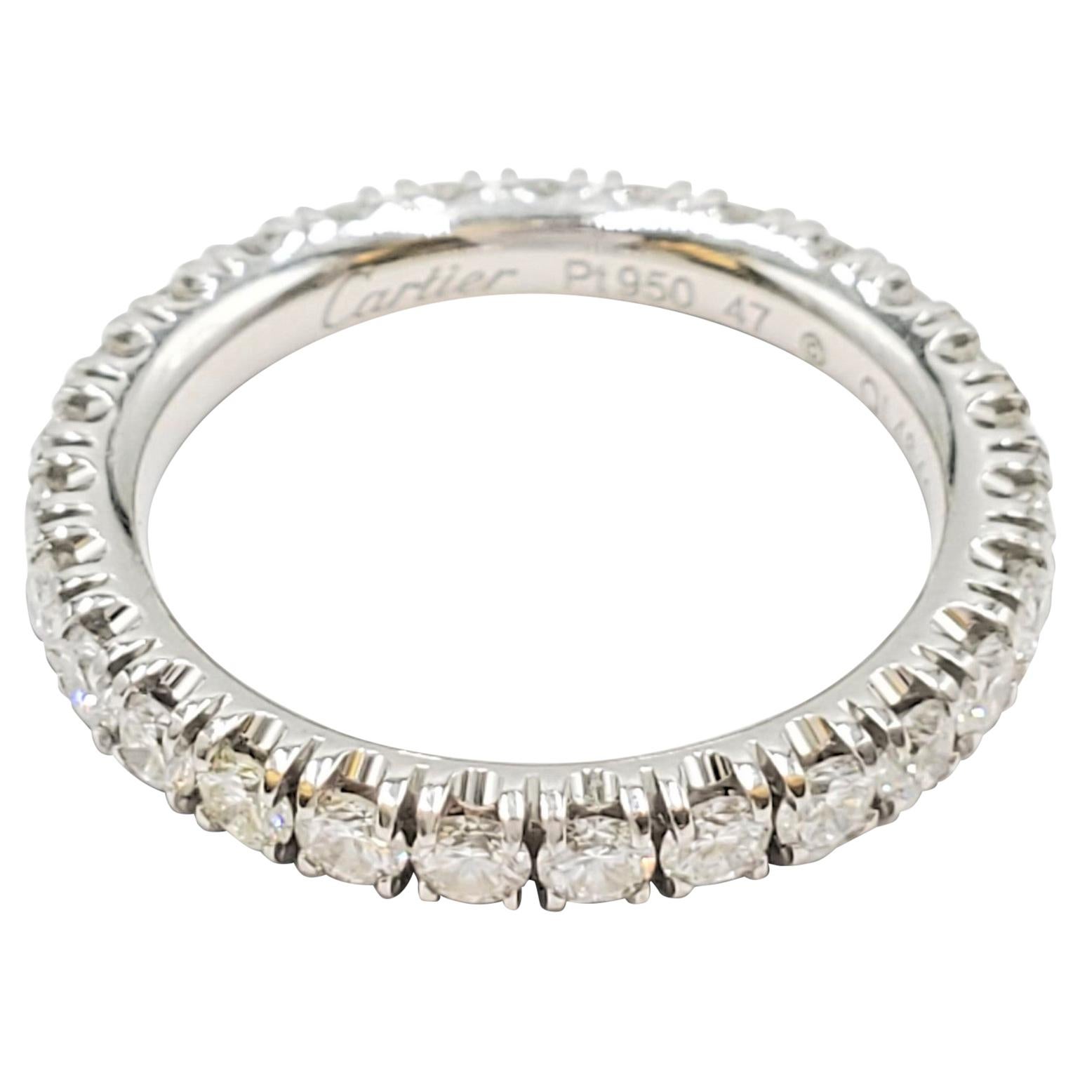 Cartier Platinum Diamond Eternity Band