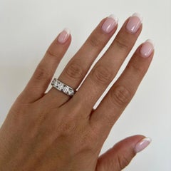 Cartier Platinum Diamond Eternity Band Ring, 4.00 Carats