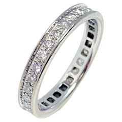 Cartier Platinum Diamond Eternity Band Ring