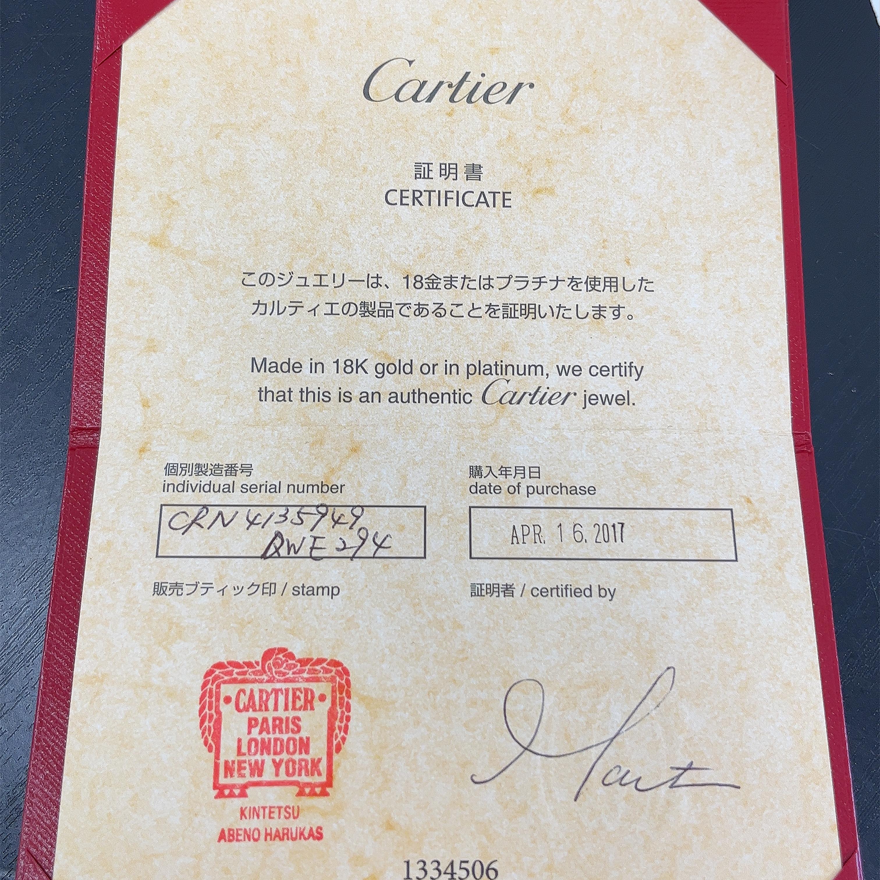 Cartier Platinum Diamond Solitaire Ring 0.24ct D/VVS1 GIA certified Diamond  For Sale 2
