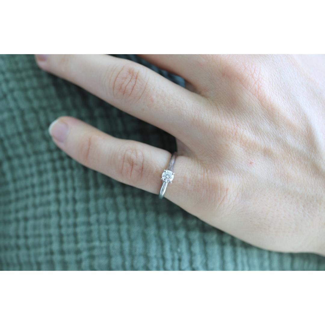 Cartier Platinum Diamond Solitaire ring. PT950 Genuine Diamond Engagement Ring For Sale 4
