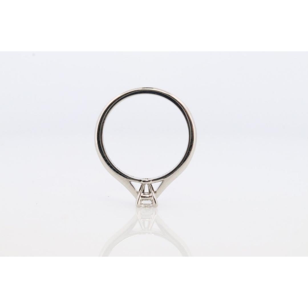 Cartier Platinum Diamond Solitaire ring. PT950 Genuine Diamond Engagement Ring For Sale 5