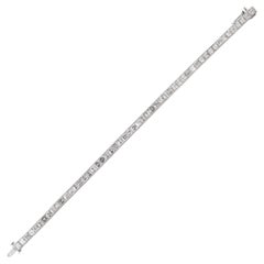 Cartier Bracciale dritto con diamanti in platino