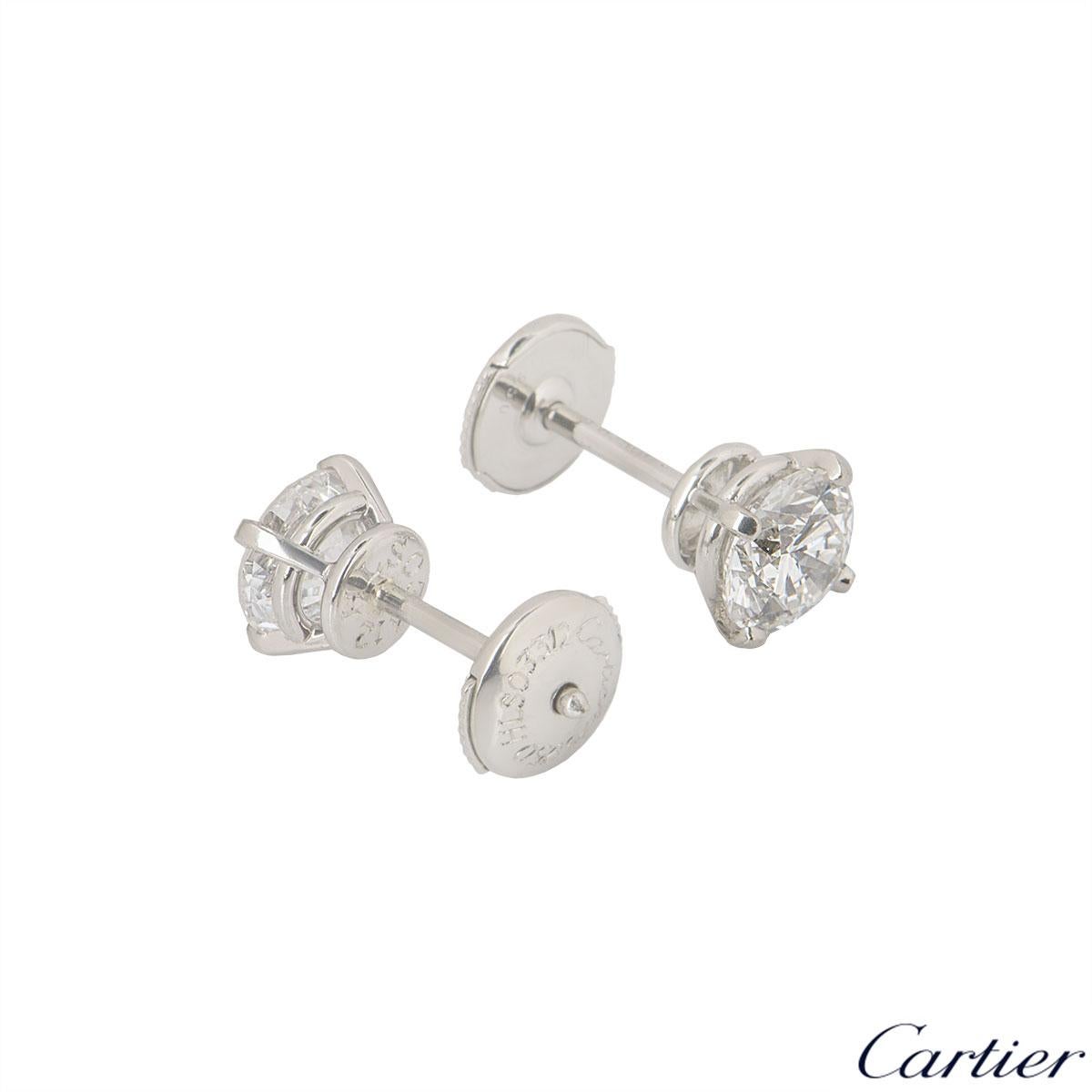 cartier solitaire 1895 earrings