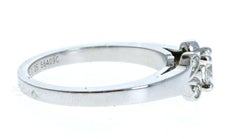 Cartier Platinum & Diamond Wedding Band Ring 0.25