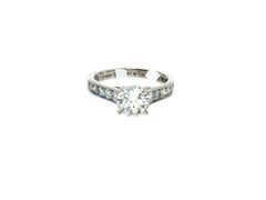 Cartier Platinum Engagement Ring with 1.64 Carat Round Diamonds F-VVS1 GIA