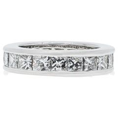 Cartier Platinum EU 49 Princess Cut Diamond Wedding Band