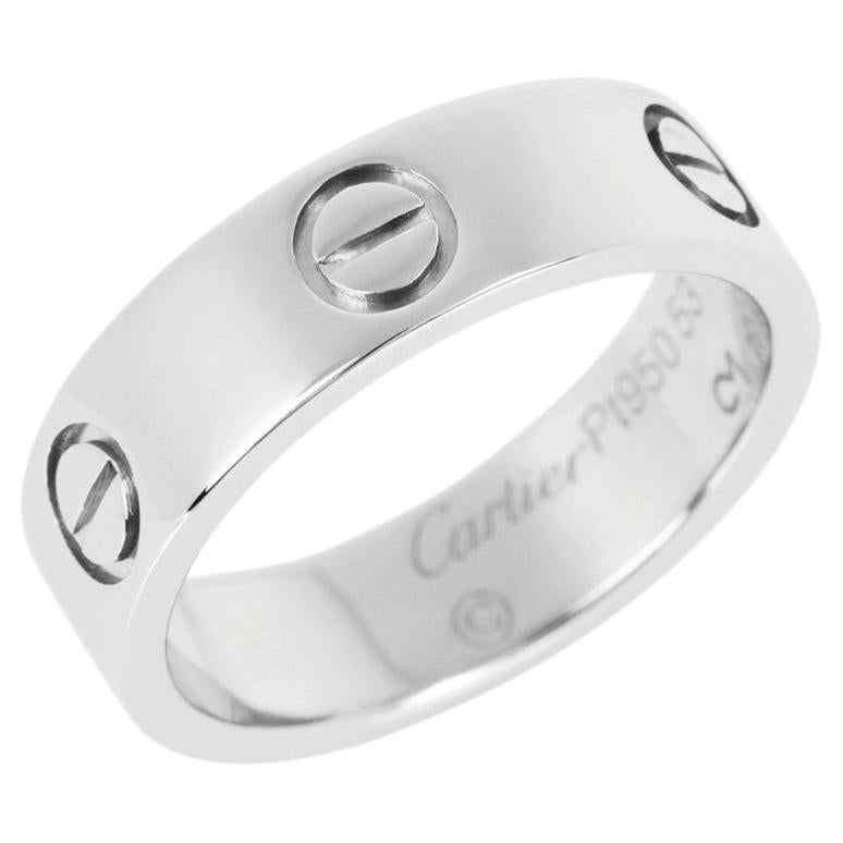 Bague d'amour en platine de Cartier en vente