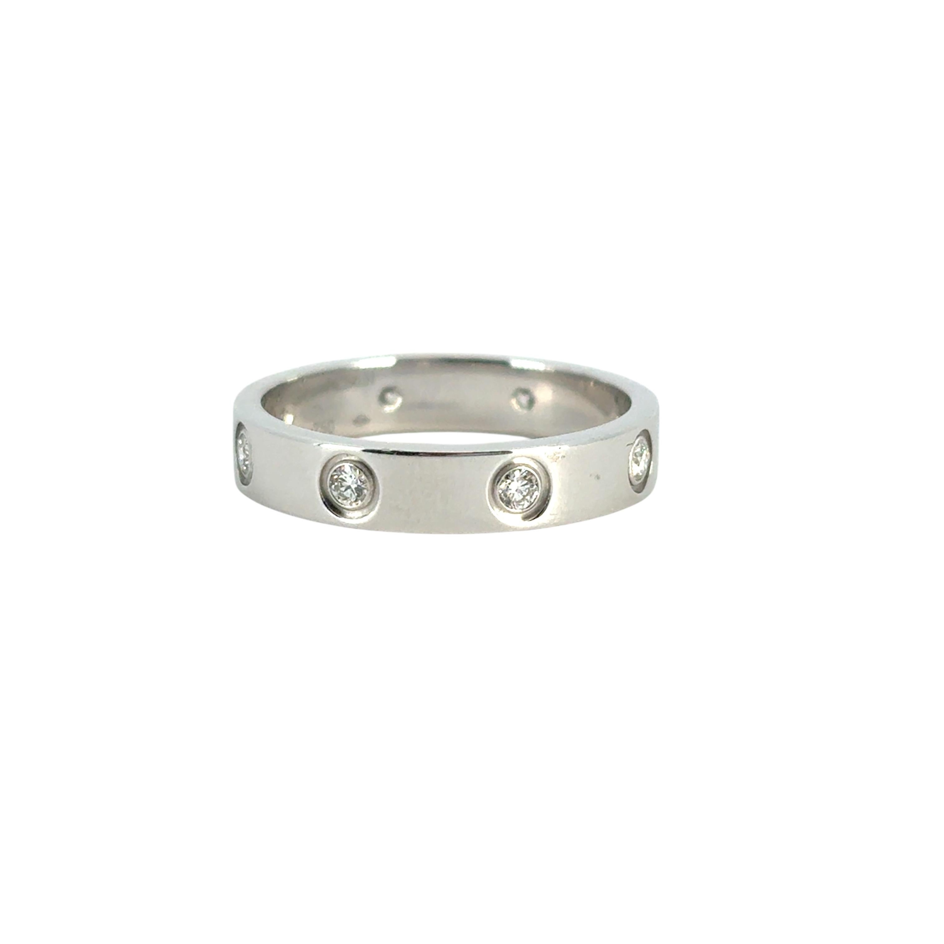 Cartier Anello d'Amore in Platino Misura 63 in vendita 1