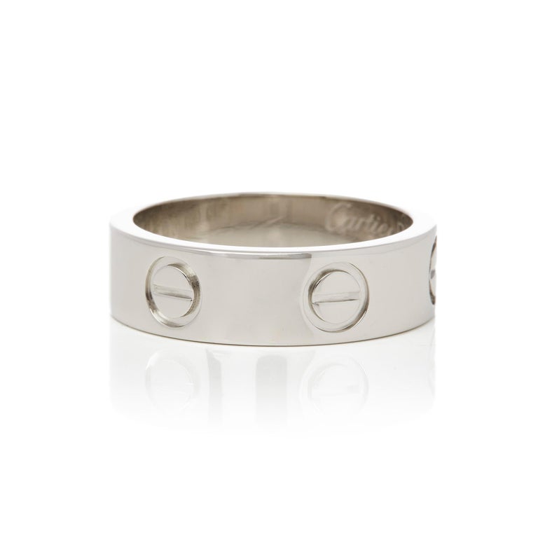Cartier Platinum Love Ring For Sale at 1stDibs cartier ring platinum