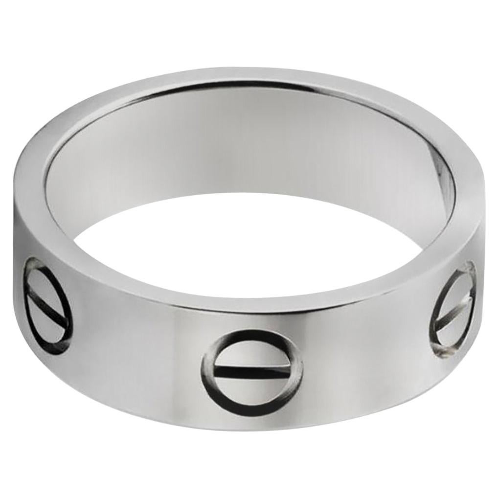 Cartier Platinum Love Ring, PT950 For Sale