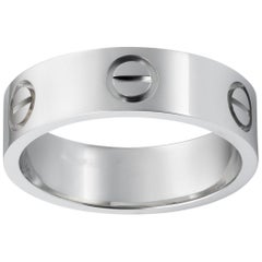 Cartier Platinum Love Ring Size 50, Retail $3650.00 !
