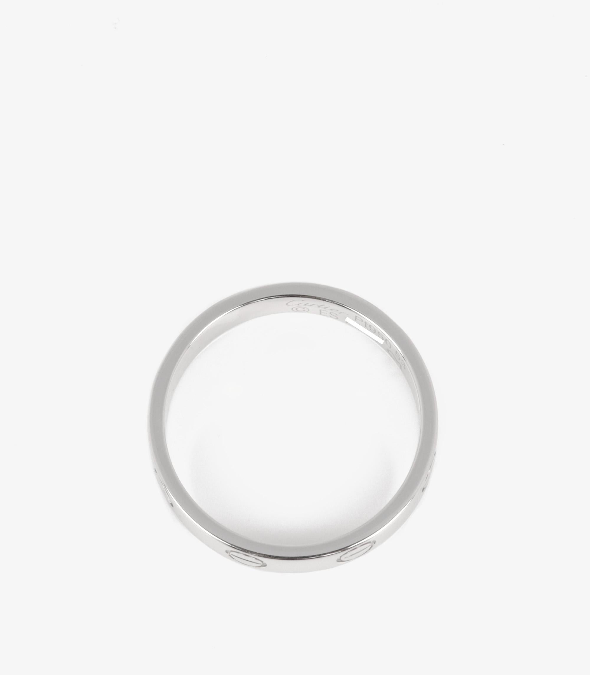 Women's or Men's Cartier Platinum Love Wedding Band Ring