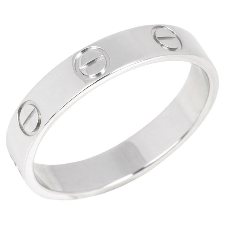 Cartier Platin Ehering Love Band Ring im Angebot