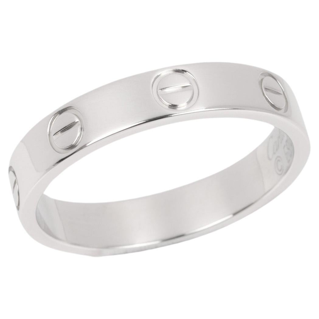 Cartier Platinum Love Wedding Band Ring For Sale