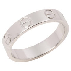 Cartier Platinum Love Wedding Band Ring