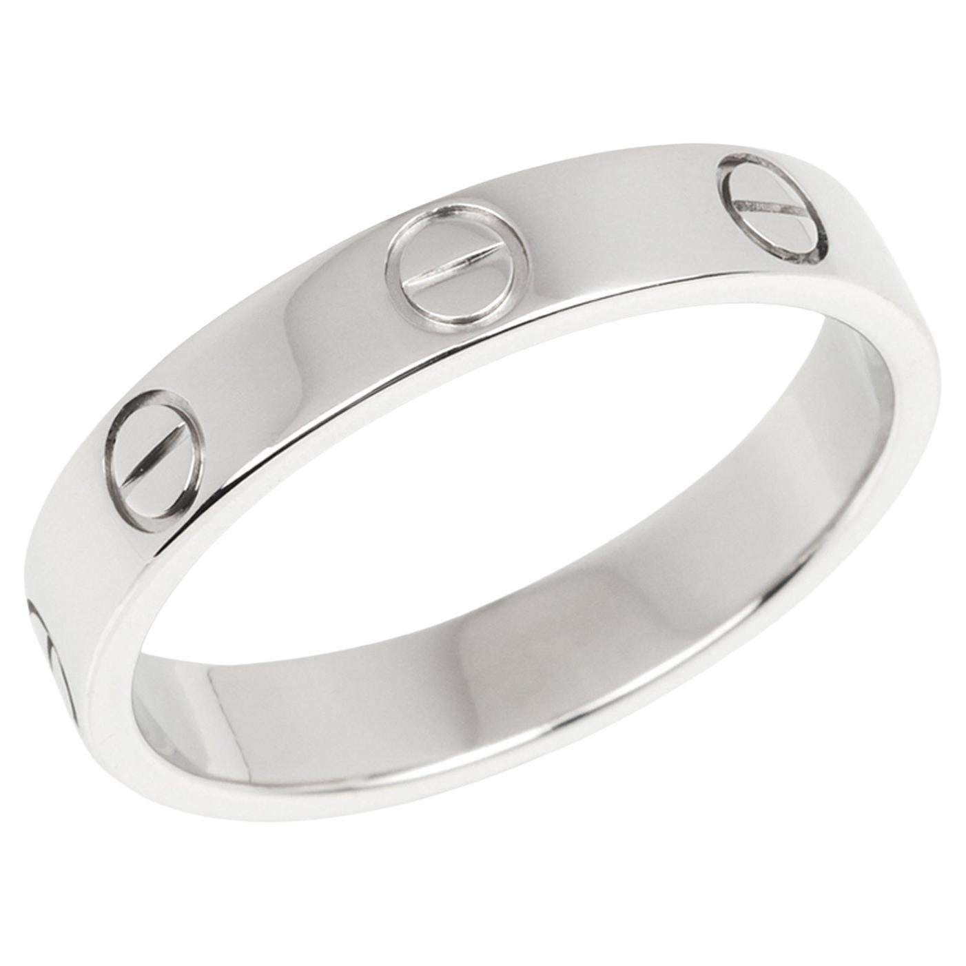 Cartier Platin Ehering Love Band Ring
