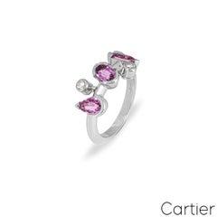 Cartier Platinum Pink Sapphire Meli Melo Ring