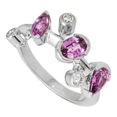 Cartier Platinum Pink Sapphire Meli Melo Ring