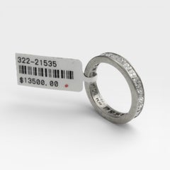 Cartier Anillo de Platino Corte Princesa 1.60 Ct. (Talla 5.50)