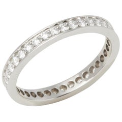 Cartier Platinum Round Brilliant Cut Diamond Full Eternity Ring