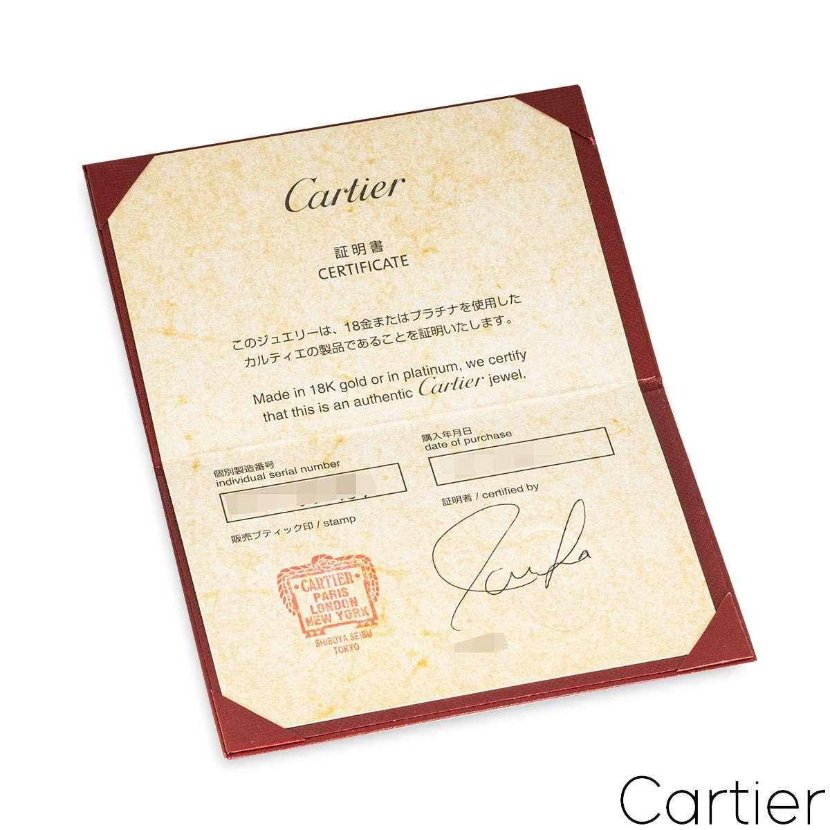 Donna Cartier Anello in platino con diamante taglio brillante rotondo solitario 1895 0,30ct H/VS2 in vendita