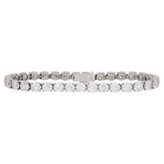 Cartier Platin-Tennisarmband mit runden Diamanten 15,50 Karat