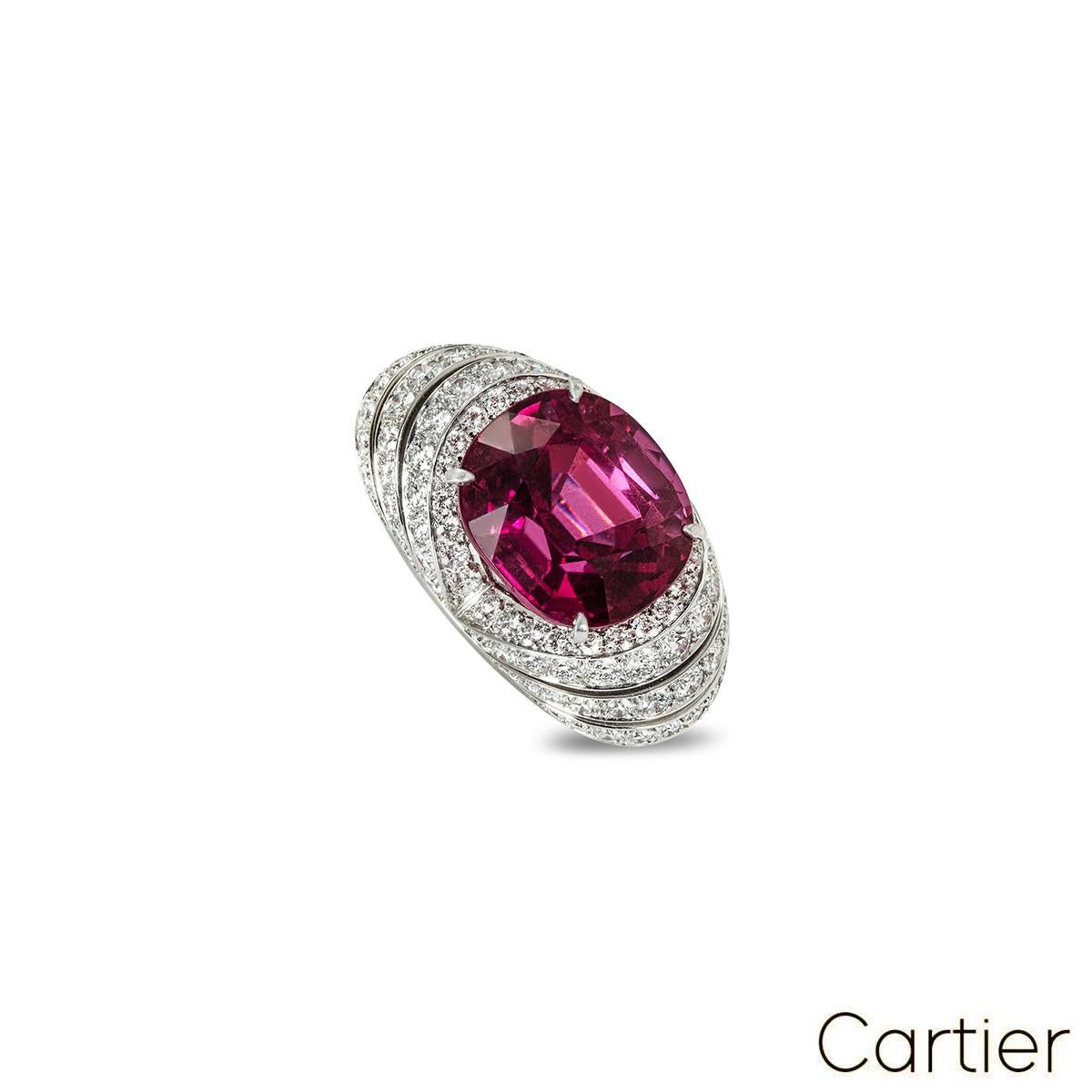 Cartier Platinum Rubellite & Diamond Jewellery Suite 2