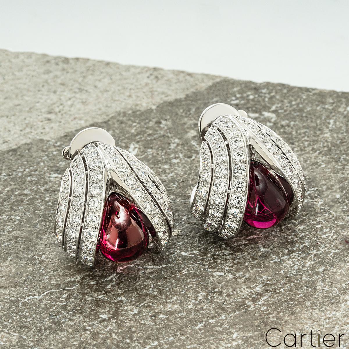 Cartier Platinum Rubellite & Diamond Jewellery Suite 3