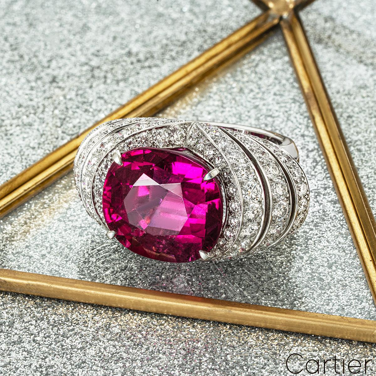 Cartier Platinum Rubellite & Diamond Jewellery Suite 4