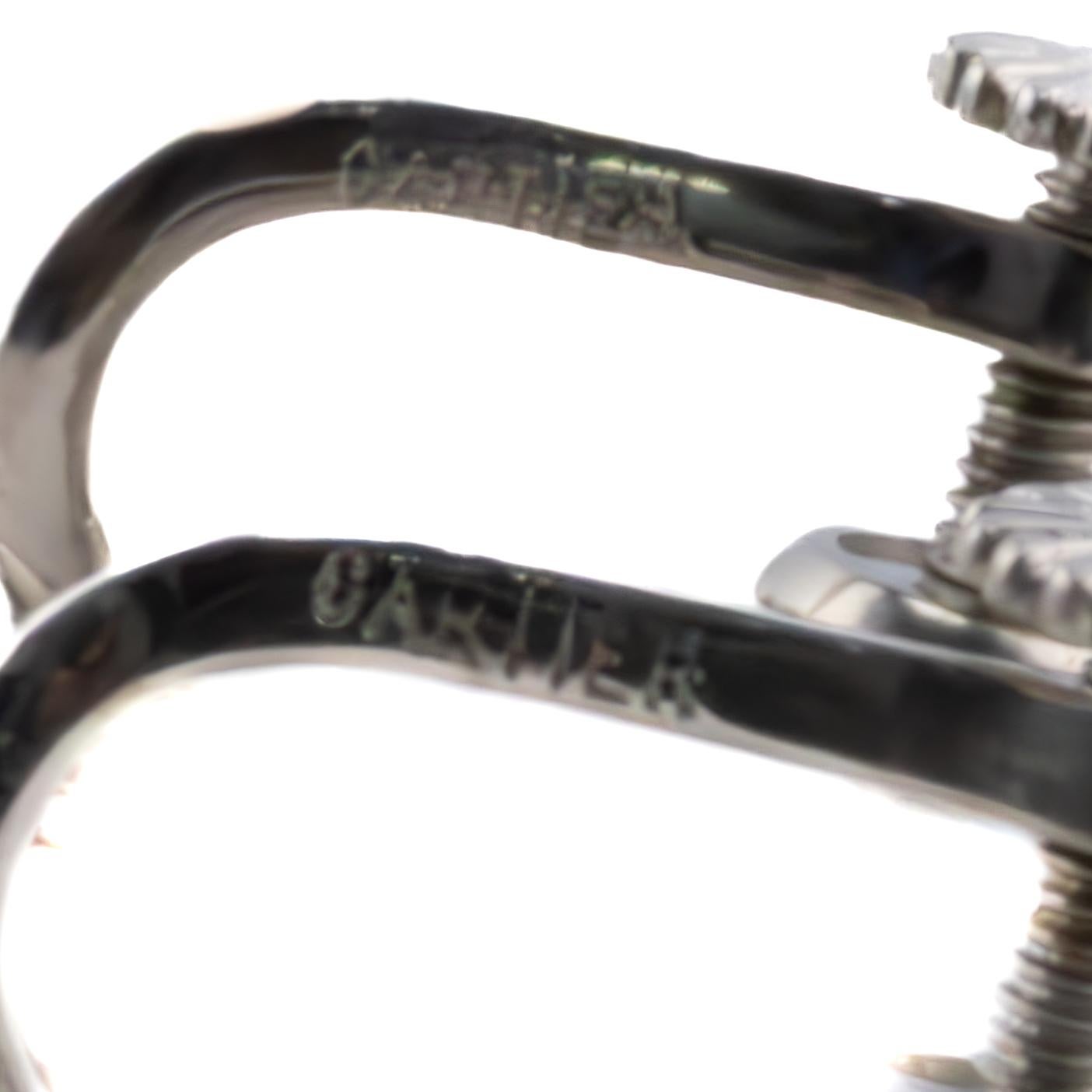 Orecchini floreali di Cartier in platino con zaffiro e rubino In condizioni ottime in vendita a New York, NY