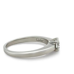 Cartier Platinum Solitaire Diamond Ring 0.40ct