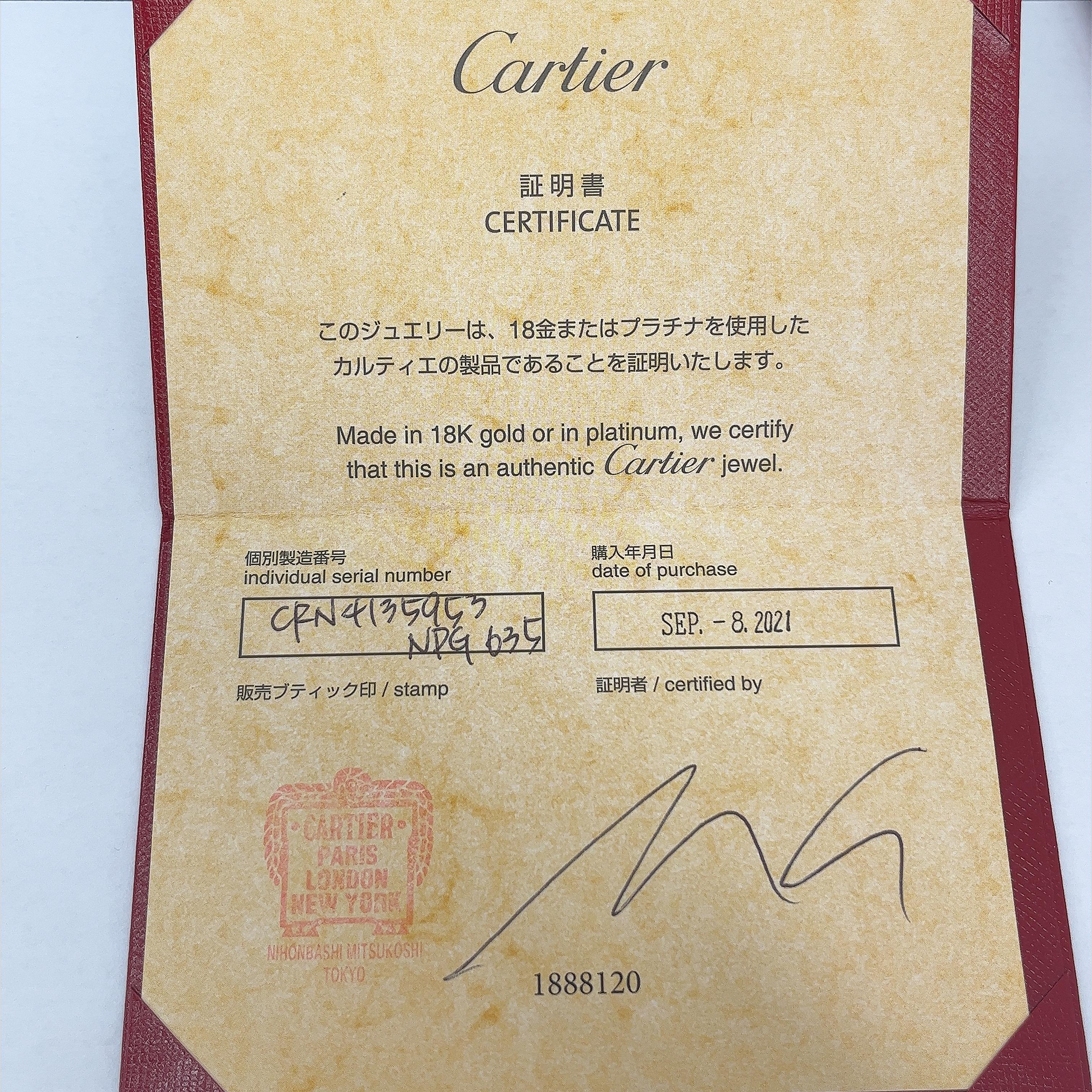 Cartier Platinum Solitaire Diamond Ring set with GIA 0.25ct F/VVS2 Round Diamond For Sale 3